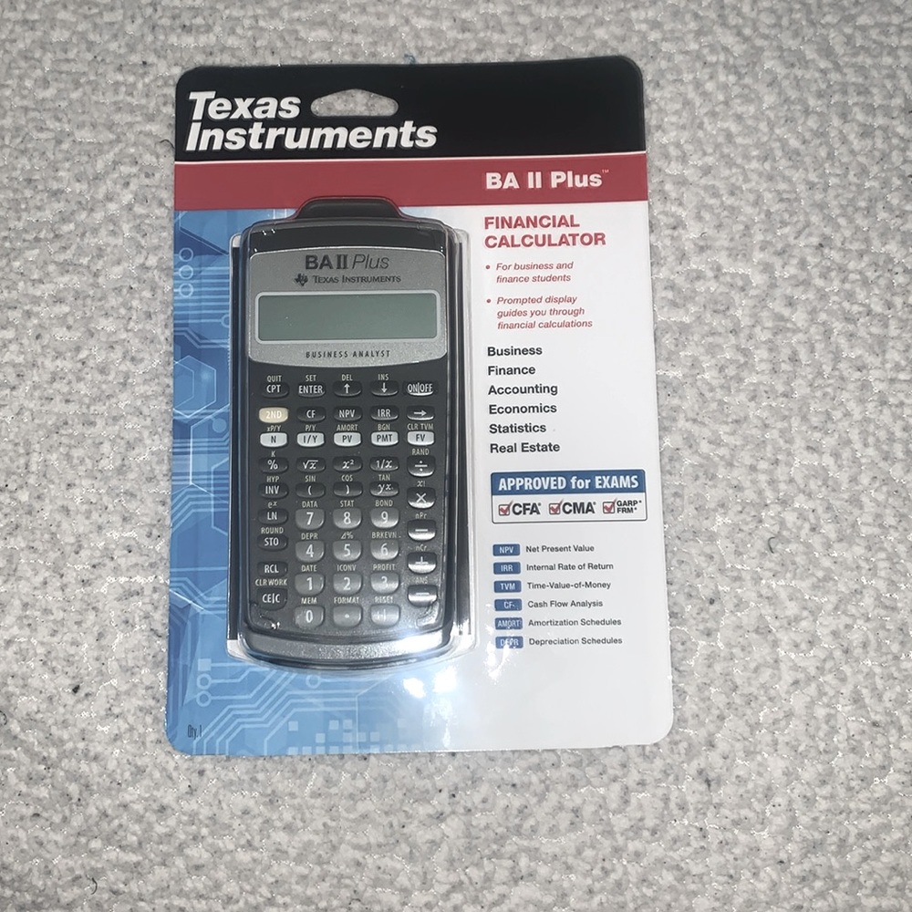 Brand new in pack unopened Texas Instruments BA II Plus Business Analyst